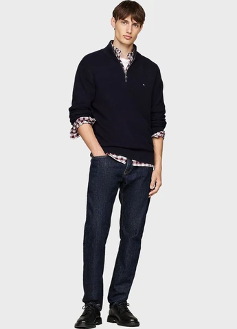 Темно-синий зимний свитер Tommy Hilfiger