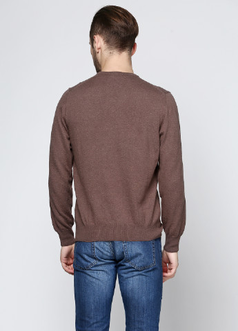 Коричневый демисезонный пуловер пуловер Magliere Di Perugia