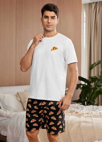 Пижама (футболка, шорты) SHEIN (339133587)