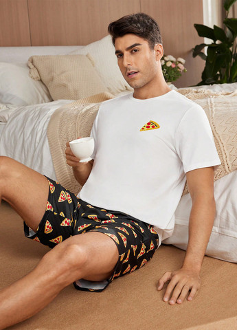 Пижама (футболка, шорты) SHEIN (339133587)