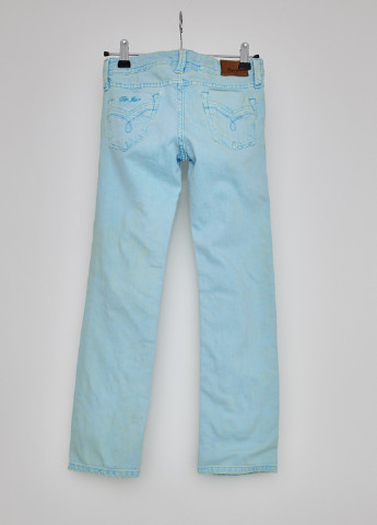 Голубые демисезонные со средней талией джинсы Pepe Jeans