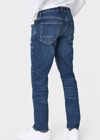 Синие демисезонные зауженные джинсы C&A