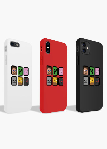 Чехол силиконовый Apple Iphone 8 Майнкрафт (Minecraft) (6151-1173) MobiPrint (219356914)
