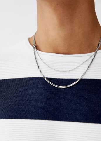 Чорно-білий демісезонний джемпер джемпер Pull & Bear