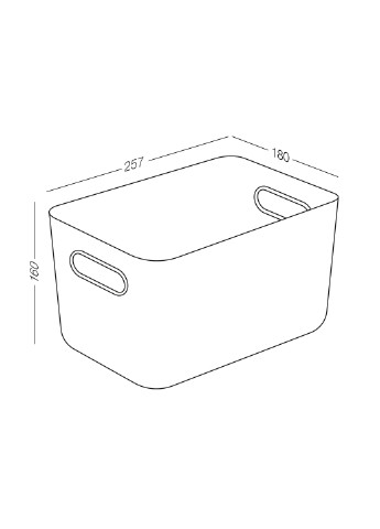 Ящик для зберігання, 25,7х18х16см MVM (238916844)