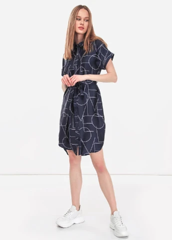 Темно-синя кежуал сукня Vero Moda однотонна