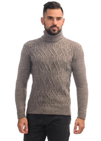 Кофейный демисезонный свитер SVTR