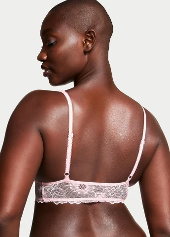 Розовый демисезонный комплект (бюстгальтер, трусики) Victoria's Secret