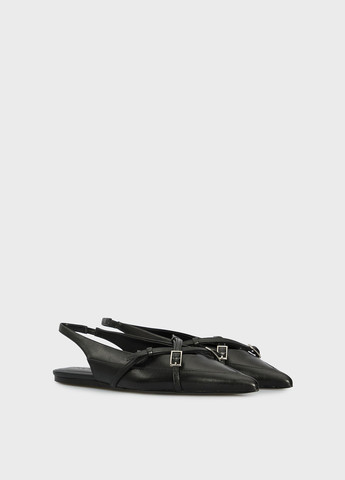 PRPY Туфли слингбеки черный з натуральная кожа, китай — лето (334684254)