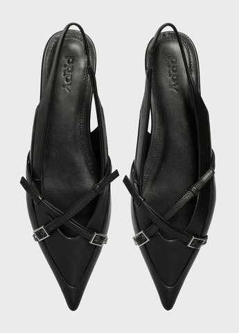 PRPY Туфли слингбеки черный з натуральная кожа, китай — лето (334684254)