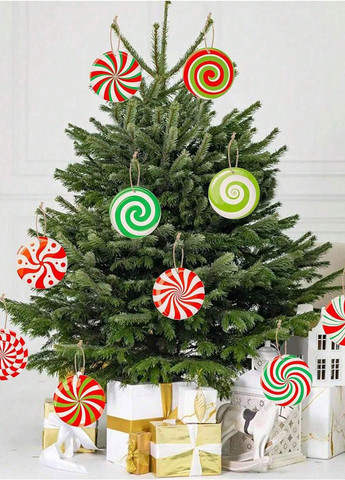 Новорічна підвіска (16 шт.), 9х9 см SHEIN (331623672)