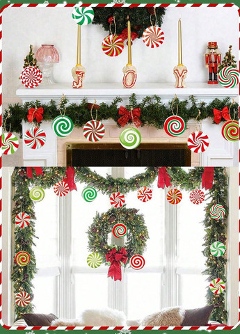 Новорічна підвіска (16 шт.), 9х9 см SHEIN (331623672)