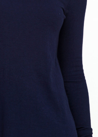 Темно-синее кэжуал платье с длинным рукавом Ralph Lauren однотонное