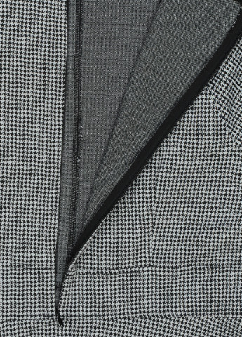 Черно-белое кэжуал платье H&M с узором пье-де-пуль «гусиная лапка»