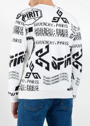 Чорно-білий світшот Givenchy однотонний (220174567)