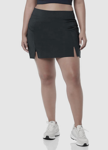 Черная спортивная однотонная юбка Amazon Essentials а-силуэта (трапеция)