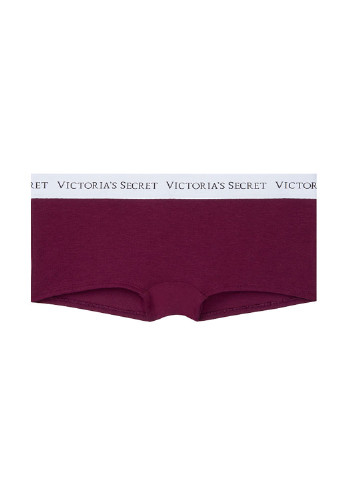 Трусики Victoria's Secret трусики-шорти логотипи бордові повсякденні бавовна