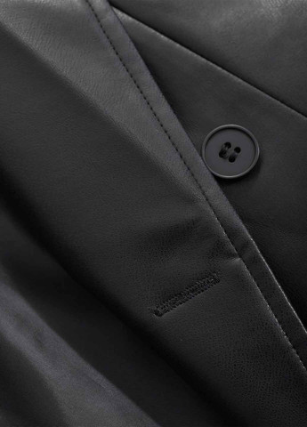 Черный женский жакет SHEIN однотонный - демисезонный