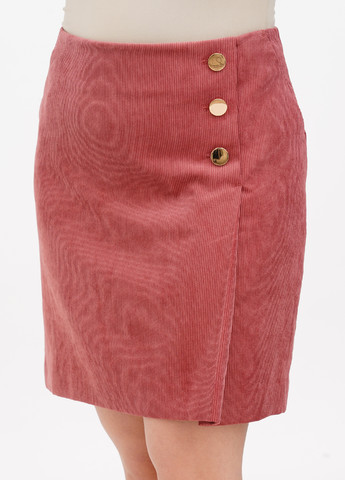 Темно-розовая кэжуал однотонная юбка Comma