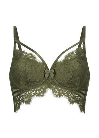 Зелений бралетт бюстгальтер Hunkemoller з кісточками поліамід