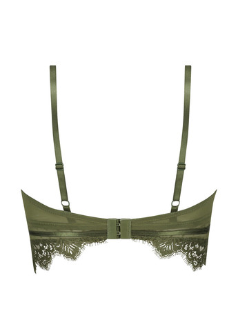 Зелений бралетт бюстгальтер Hunkemoller з кісточками поліамід