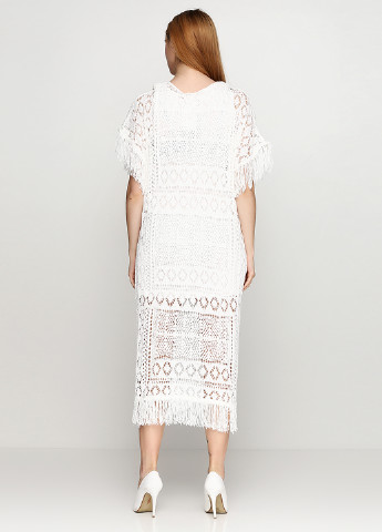 Молочное кэжуал платье H&M фактурное