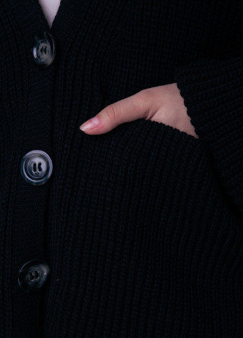 Кофта Sewel с длинным рукавом однотонная чёрная кэжуал