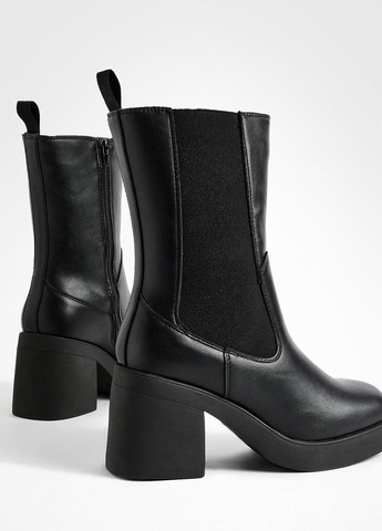 Черные осенние полусапоги Boohoo