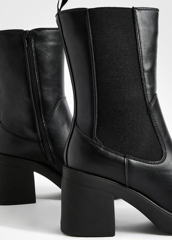 Черные осенние полусапоги Boohoo