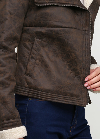 Темно-коричневая демисезонная куртка Forever 21