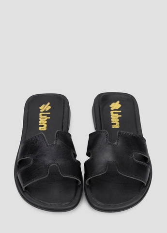 Черные шлёпанцы Libero