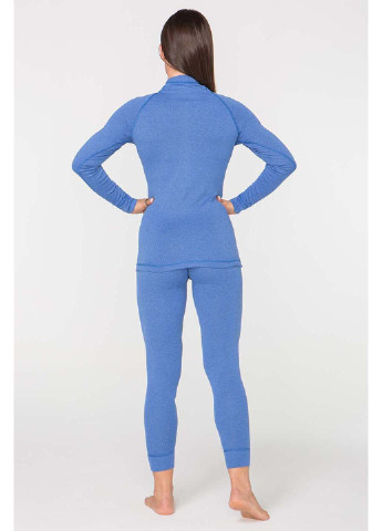 Комплект термобілизни Radical светр + штани однотонний синій спортивний поліестер, бавовна