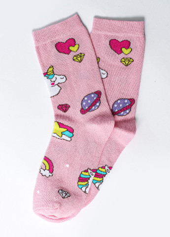 Шкарпетки Єдиноріг-2 рожевий 222-87 Crazy Llama`s (192445350)