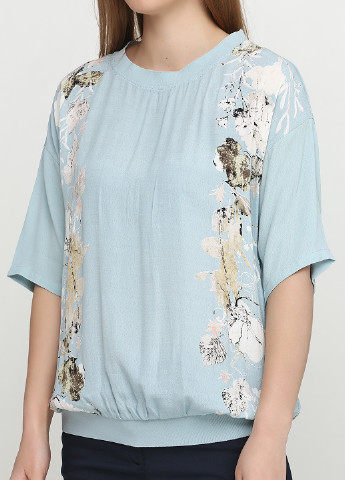Голубая летняя блуза Soyaconcept