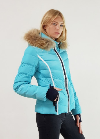 Голубой зимний Пуховик аляска Snowimage