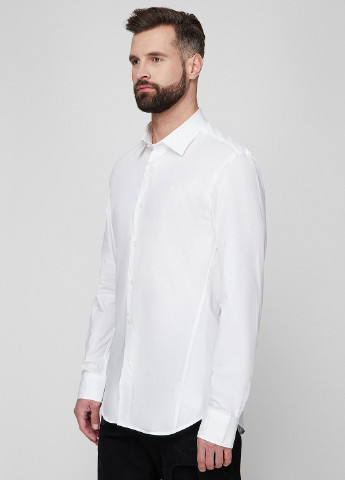 Белая кэжуал рубашка однотонная G-Star Raw