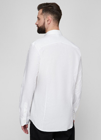 Белая кэжуал рубашка однотонная G-Star Raw