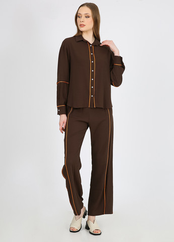 Коричневая блуза Casalini