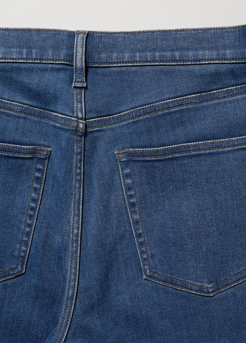 Синие демисезонные прямые джинсы Uniqlo