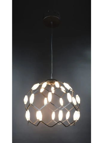 Люстра стельова LED D1288/400-bk Чорний 42х40х40 див. Sunnysky (253527942)