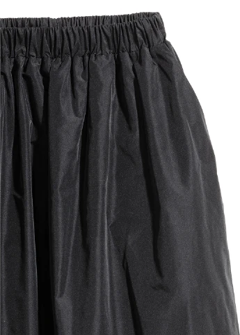Черная кэжуал юбка H&M а-силуэта (трапеция)