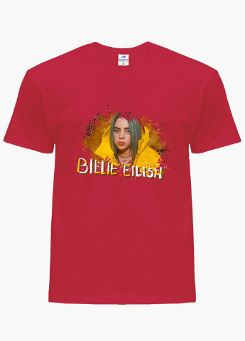 Червона демісезонна футболка дитяча біллі айлиш (billie eilish) (9224-1215) MobiPrint