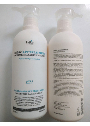 Восстанавливающая маска для волос протеиновая Eco Hydro LPP Treatment La'dor (254844304)