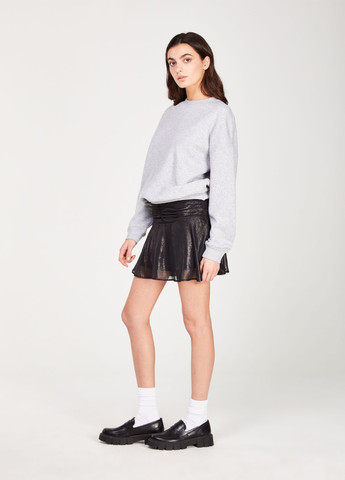 Черная кэжуал однотонная юбка Jennyfer клешированная