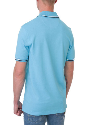 Голубой футболка-поло для мужчин Bugatti однотонная