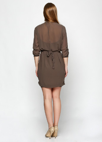 Темно-зеленое кэжуал платье а-силуэт Silvian Heach однотонное