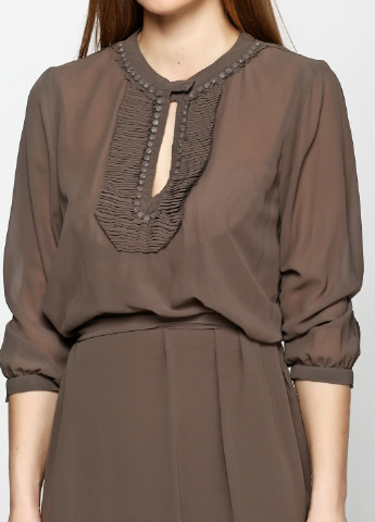 Темно-зеленое кэжуал платье а-силуэт Silvian Heach однотонное