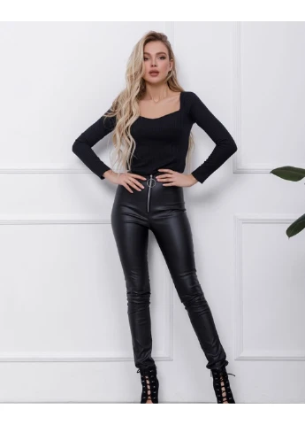 Черные демисезонные леггинсы 12459 s черный ISSA PLUS