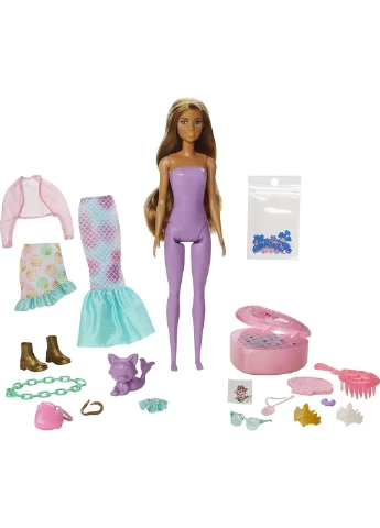 Ігровий набір Barbie Color Reveal Surprise Par Яскраве перетворення Кольоровий сюрприз Русалочка (GXV93) Mattel (256453233)