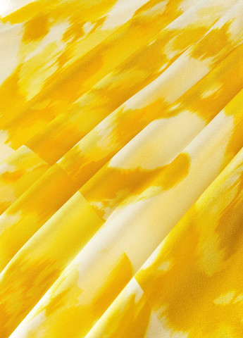 Желтое кэжуал платье SHEIN с рисунком